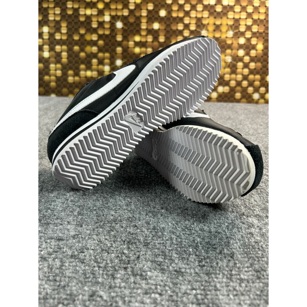 Nike Cortez Black White Women's Sneakers Size 6 Nylon Suede Casual Shoes - Picture 4 of 12